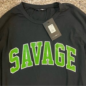 Fashion Nova Stay Savage Long Sleeve Top
